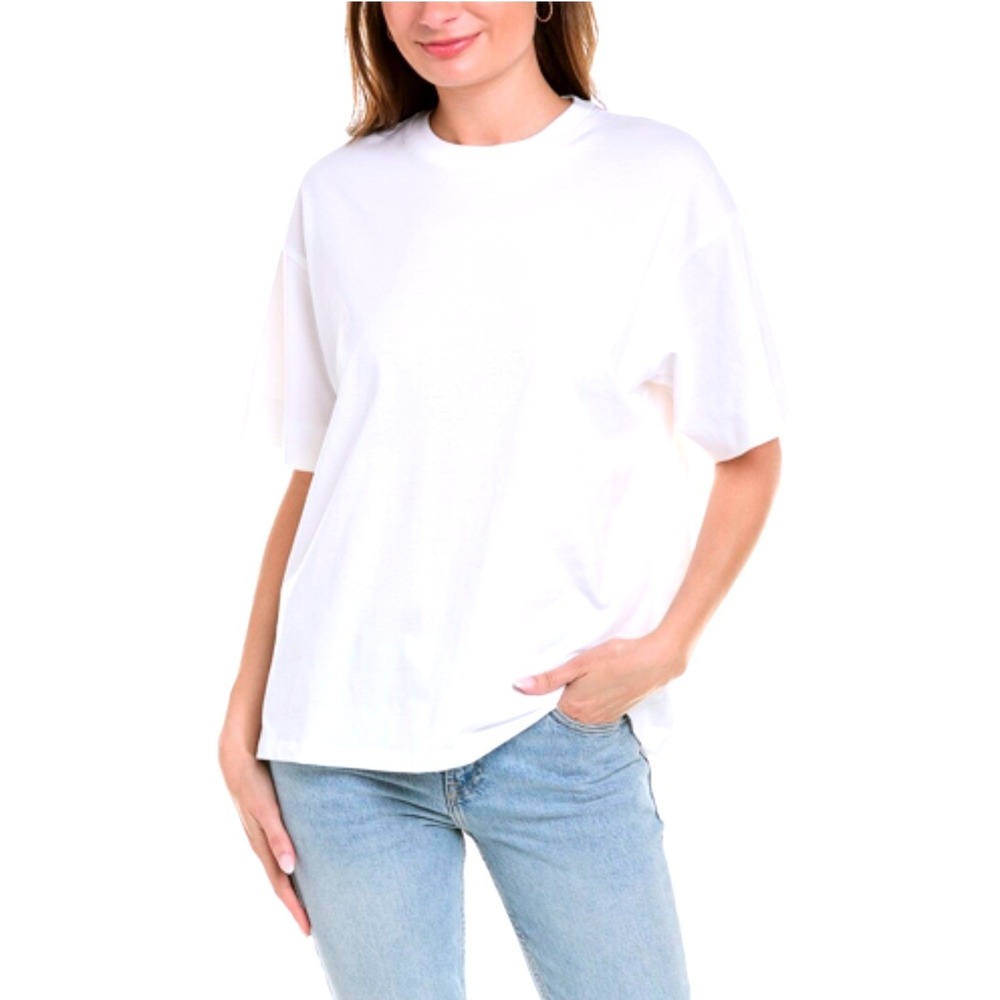 ATM Anthony Thomas Melillo T-Shirt Medium White Excellent Oversized Slub Cotton